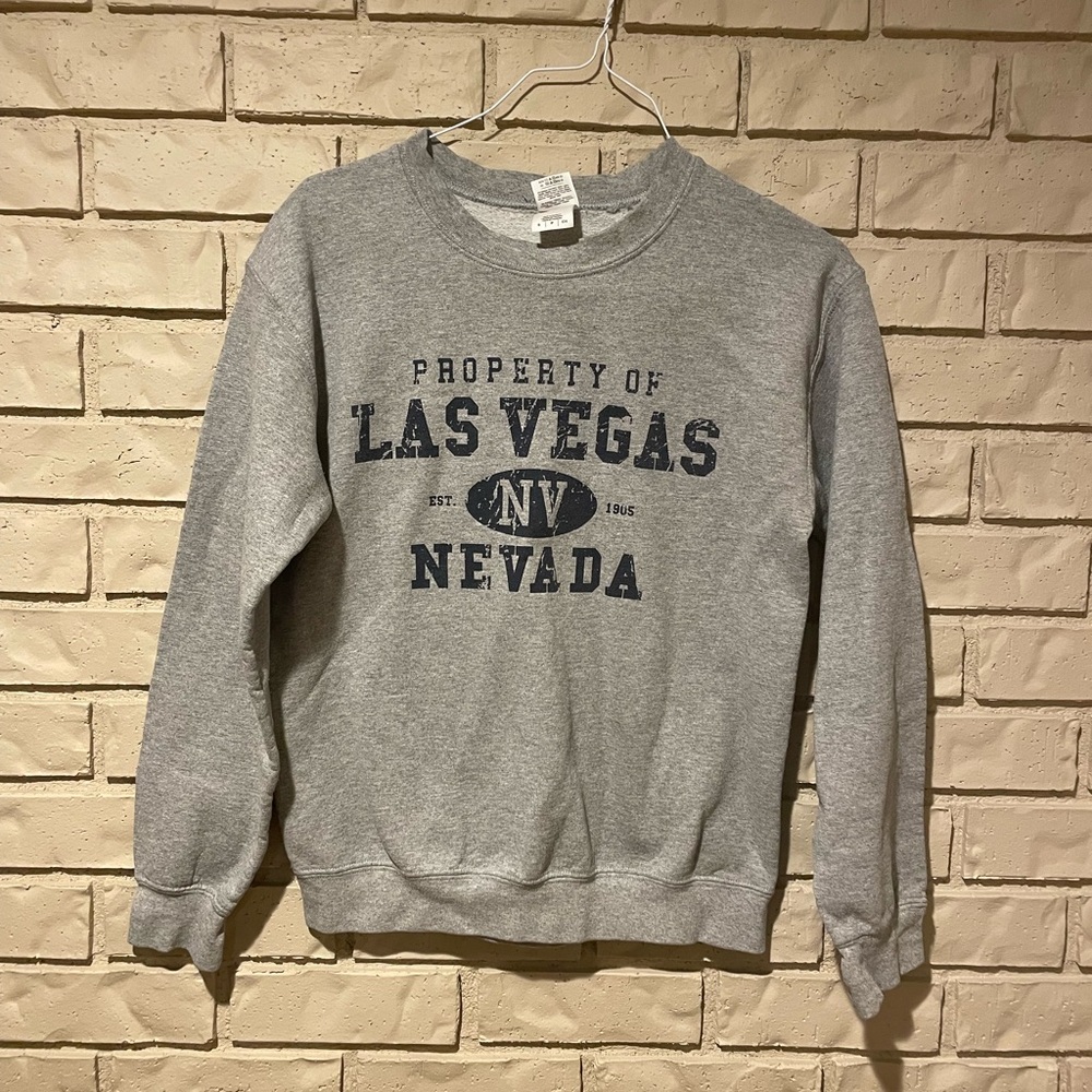 Gildan Gray Las Vegas Nevada Men's Sweater